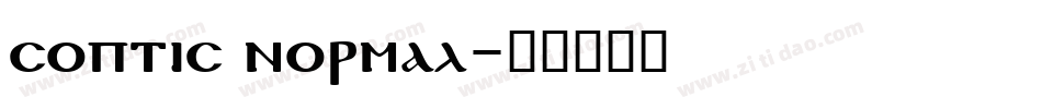 Coptic Normal字体转换